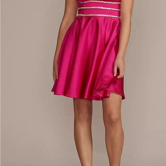 Jules & Cleo Homecoming dress Begonia Size 8 NWT - Picture 6 of 11